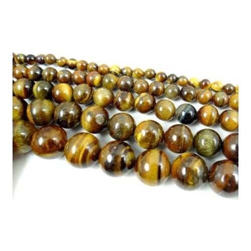 4.6.8MM Natural stone Quartz crystal tiger eye beads Jewelry making necklace 15 "A3