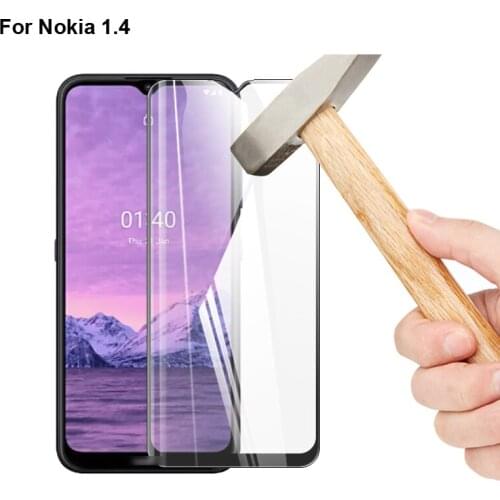 5pcs 6.52 inch 9H Full Cover Screen Protector glass For Nokia 1.4 Full Coverage Protective Tempered Glass For Nokia1.4