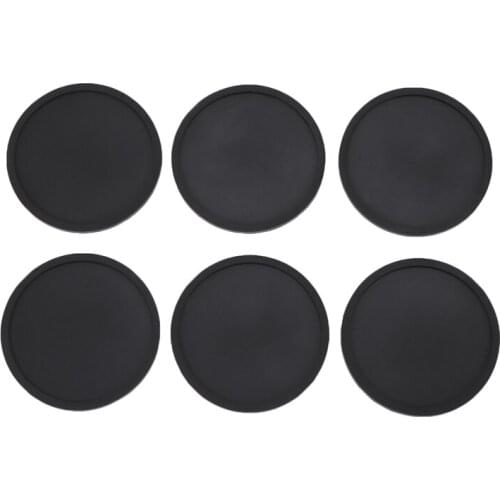 Simple Modern 6Pcs Silicone Coaster Thick Cup Mug Glass Bottle Placemats Nonslip Table Mat Dishwasher Safe Pad-ABUX