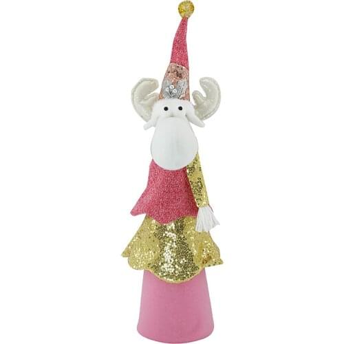 Christmas Tree Set Faceless Doll Accessories Elk Lovely For Home Festival Party Decor Santa Claus Long Hat Cute Hanging Ornament