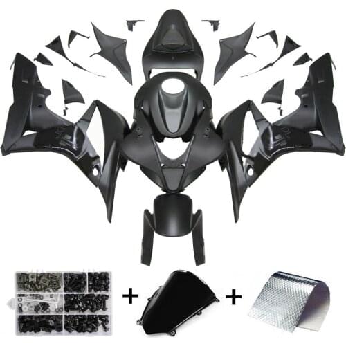 Artudatech for Honda CBR600RR 2007 2008 Motorcycle Fairing Kit Bodywork ABS Matt Black CBR 600RR Full Body Work