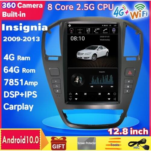 12.8 inch Big screen for Opel Insignia 2009-2013 Android Tesla style CAR Radio GPS Multimedia Navigation player Carplay no DVD