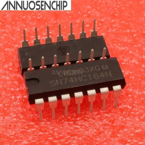 Free shipping 100PCS DIP-14 SN74HC164N 74HC164 8-bit serial-in, parallel-out new
