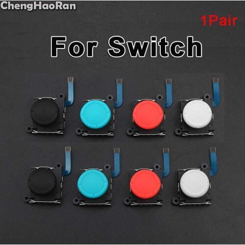 ChengHaoRan 1Pair 3D Analog Joystick Thumb Sticks Sensor Replacements For Nintendo Switch NS NX Joy Con/Switch Lite Controller