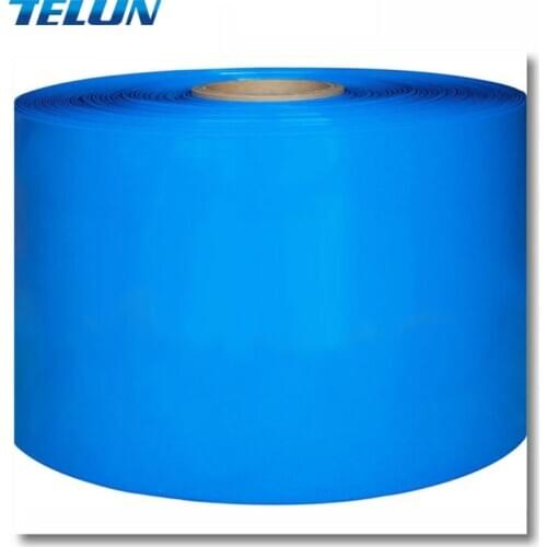 Long -2m width -220mm blue PVC pipe thermal model accessories lithium battery packaging shrink film Cable Sleeves
