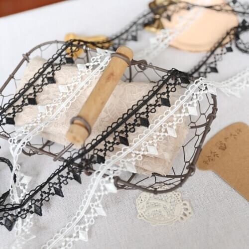 Hot sale Lace Necklace Accessories Good quality water soluble black white width 2.5cm H2501