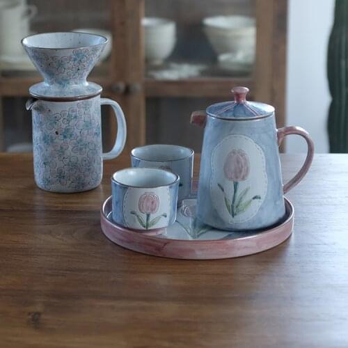 Coffee Pot Tea Set Hand-painted Ceramic Tea Set Kung Fu Tea Set English Tea Set Tea Pot Set
