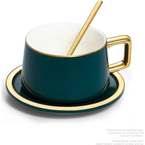 Creative Personality Trend Men Ceramic Cup Coffee Cup Lovers Cup Drinking Mug with Lid Spoon Coffee Mugs Travel Mug Europe