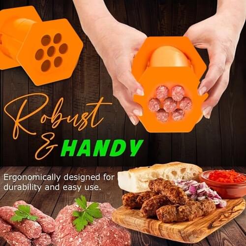 Easy Sausages Maker Cevapcici Press Maker Manual Sausage Maker Meat Stuffer Filler Hand Operated DIY Sausage Kitchen Tools