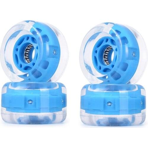 Hot AD-4Pcs 70X42mm Light Up Skateboard Longboard Wheels Glow At Night 83A For Skateboards Accessories Spare Parts
