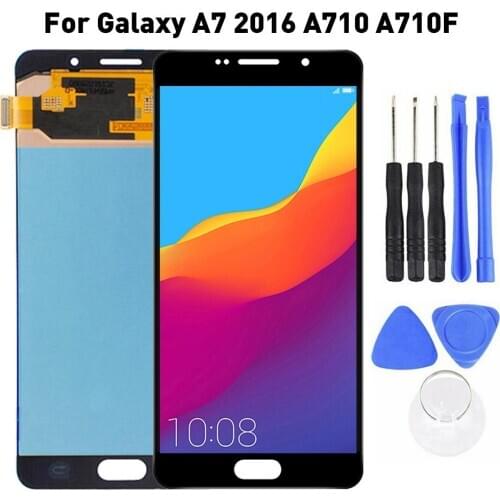 Mobile Phone touch Sreen LCD Digital Display Screen Digitizer Replacement Tool Kit for Samsung Galaxy A7 2016 A710 A710F Repair