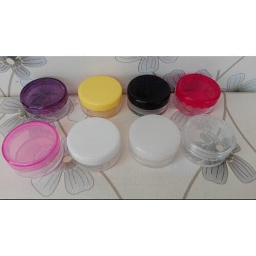 Lot of 500pcs 10g 0.35oz small cosmetic empty jar Cream Pot round sample container wholesale 10ml