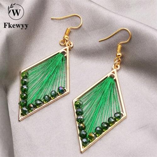 Fkewyy New Earrings Women Fashion Jewelry Vintage Punk Accessories Luxury Gothic Jewellery Long Earring Big Earrings For Women