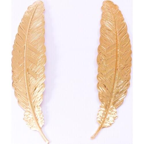 New Design Crystal Feather Brooches Wedding Leaf Brooch Pins For Women Suit Hats Clips Corsage Wedding Accessories Bijoux