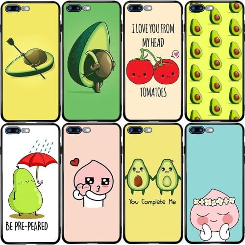 Phone Case for Xiaomi Redmi Note 9A 8 8T 7 6 7A 6A 5A 5 A1 A2 A3 Pro Max Plus Lite Avocado Peach Fruit