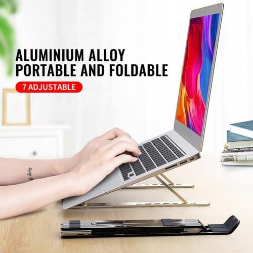 Adjustable Laptop Stand Folding Portable Computer Support Aluminum Alloy Bracket For Macbook PC Computer Holder For Dropship