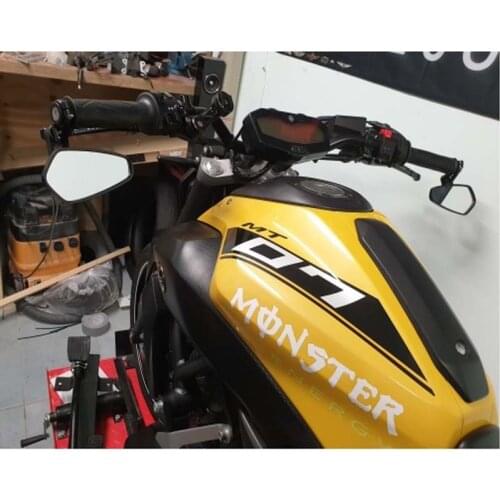 New Arrival 4 Colors 7/8" 22mm Grips Aluminum Rear View Universal Motorcycle Rearview Mirror Handlebar End Side Mirror Modified