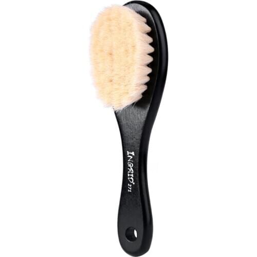 Wooden Handle Soft Neck Face Duster Brush Barber Bang Hair Clean Sweeping Beard Hairbrush Hair Brush Styling Tool