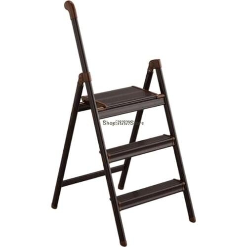 Stepladder folding three-step ladder chair Japan Hasegawa Hasegawa aluminum alloy household ladder