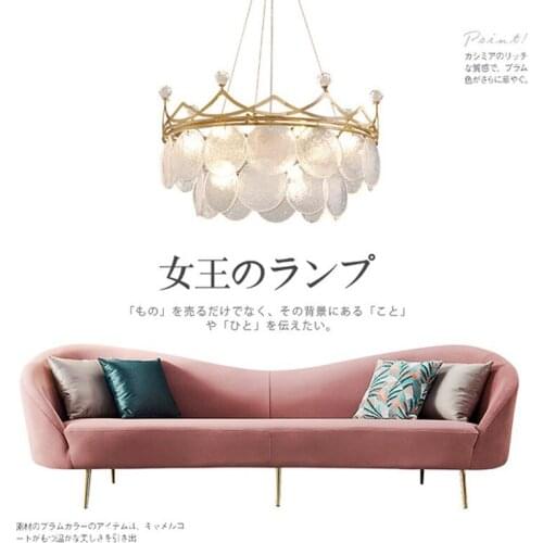 Modern Bubble Glass Crown Art Led Pendant Lights Lustre Bedroom Living Dining Childrens Room Decor Lamp Hanging Light Fixture