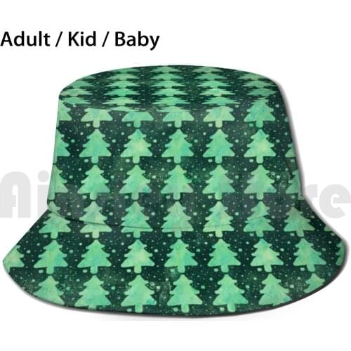 Dark Pine Forest At Night Sun Hat Foldable UV Protection Forest Tree Pine Woods Woodsy Outdoors Outdoorsy Nature Oregon