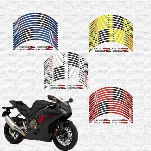 High quality motorcycle wheel decals waterproof Reflective stickers rim stripes For honda cbr rr HONDACBR1000RR