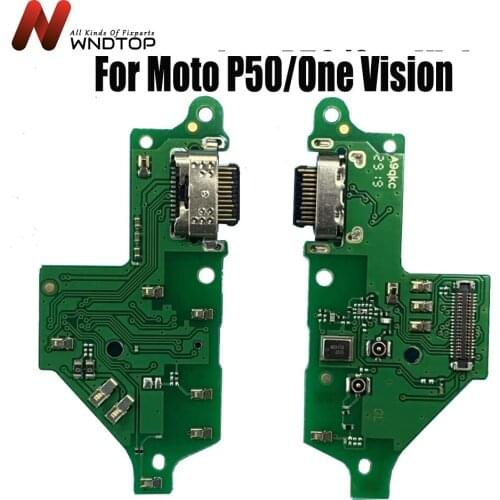 For Motorola One Vision USB Charging Port For moto P50 XT1970 Charger Port Dock Plug Connect Board For Moto One Vision Charging