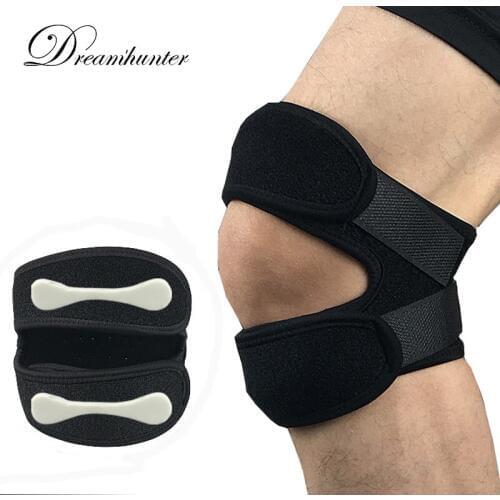 1 pcs profession Patella belt Sports knee pads Damping pressure basketball football Volleyball fitness guard Kneecap Rodilleras