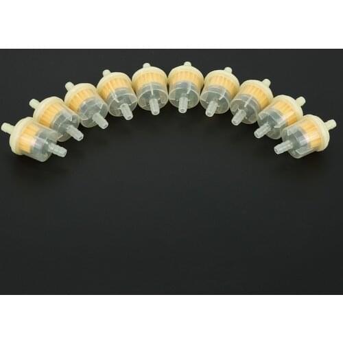 10Pcs/Set Universal Motorcycle Small Engine Inline Carb Fuel Gas Filter