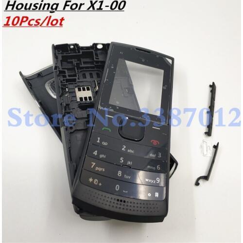 10Pcs/lot Good quality Full Housing Cover Case For Nokia x1 X1-00 X1-01 Front Frame+Battery Door+Middle Cover+English keypads