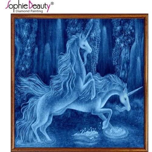 2018 Special Offer Top Fashion Europe 5d Diy Diamond Painting Unicorn Love &flowers Embroidery Cross Stitch Rhinestone Mosaic