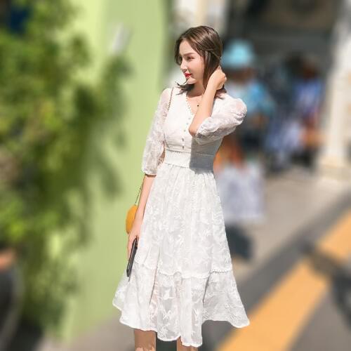 2019 Women Tulle dress Fashion Elastic High Waist Mesh Tutu dress Pleated Long dress Midi dress Saias Faldas Jupe Femmle
