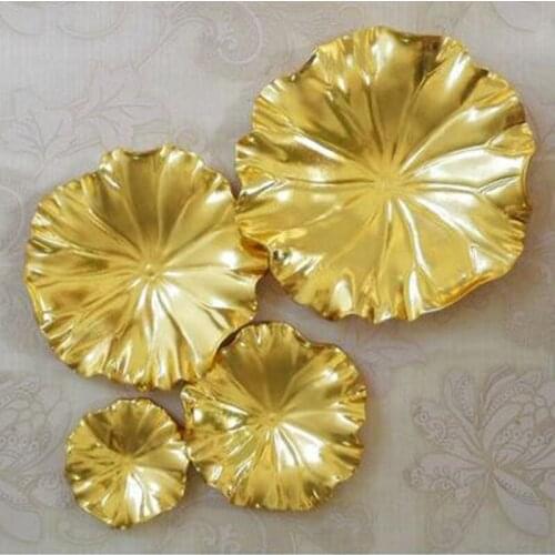 2021 American creative 3D three-dimensional wall decoration lotus leaf, home office restaurant wall hanging decoration crafts