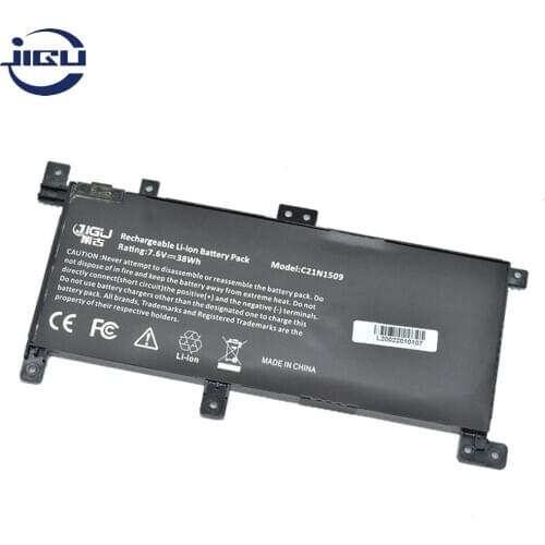 JIGU 7.6V Laptop Battery 0B200-01750000 For Asus For VivoBook X556UQ F556UQ-DM233D F556UQ F556UR-XO037T X556UR-DM396T X560UD