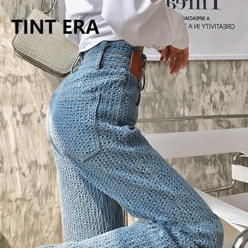 TINT ERA Womens Retro High Waist Pants Trousers Women Hyun MOPA Style Jeans Harajuku Korean Fashion 2021 Pantalon Femme Y2K