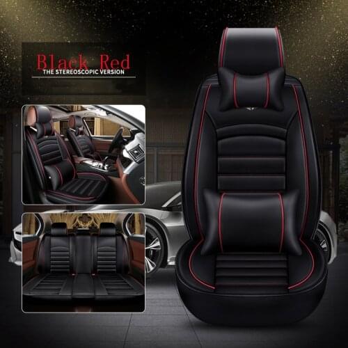 WLMWL Leather Car Seat Cover for Dodge all medels caliber journey ram caravan aittitude car accessories 98% 5 seat car model