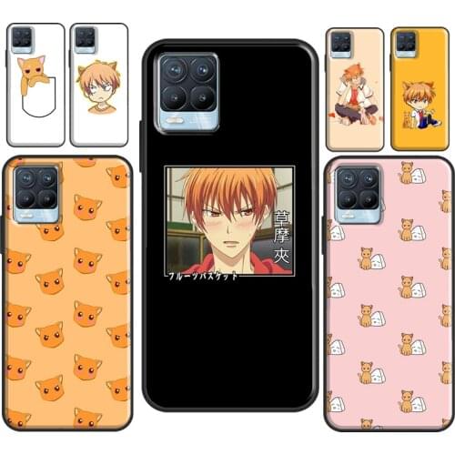 Kyo Cat Fruits Basket Case For OnePlus 9 Pro 7 8 T Nord Cover For OPPO Realme C3 C11 C15 C21 GT Neo 6 7 8 Pro