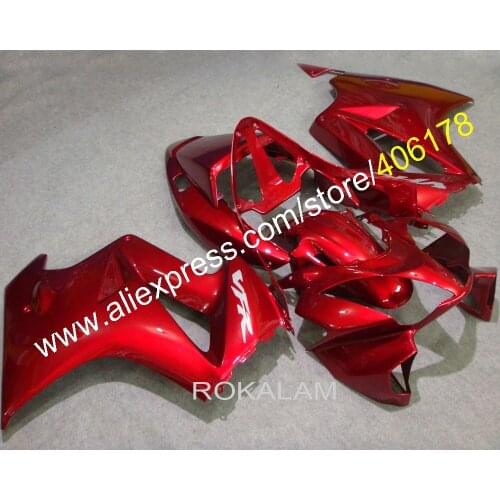 Cheap Customized Fairing For Honda VFR 800 02-12 VFR800 2002-2012 Dark Red Bodywork ABS Body Kit (Injection Molding)