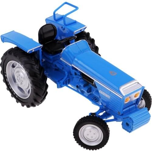 1:18 Blue Alloy Tractor Vehicle Toy for Home Table Decoration Kids Toy Gift