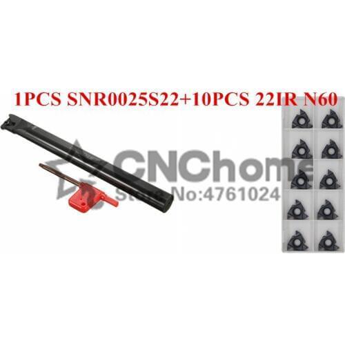 1pcs internal thread turning tool snr0025s22 + carbide thread insertion 10pcs 22ir N60 / 22ir N50