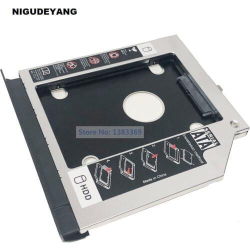 SATA 2nd Hard Drive SSD HDD Module Caddy Adapter for Lenovo ThinkPad E550 E550C E555 E560 E565 With Bezel and Bracket