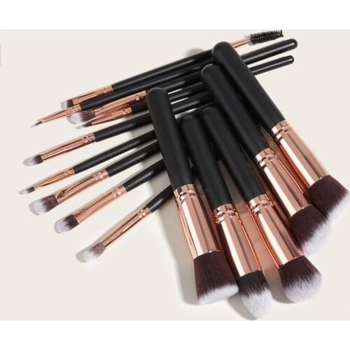 15PCS Makeup Brush Set Beauty Tools Powser Eye Shadow Brush Eyebrow Concealer Foundation Brush Proffesional Makeup Brushes Kit