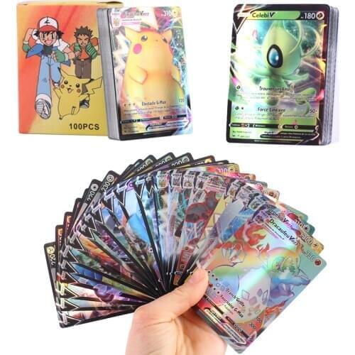 2020 New Arrival Pokemon Card 140V 20EX 20MEGA 120GX French and English Version Tag Team V Vmax Series EX Mega