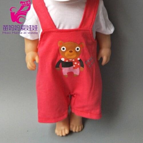 Doll clothes vest and trousers for 43cm Baby boy doll girl Suit for 18" doll girl toys outwear