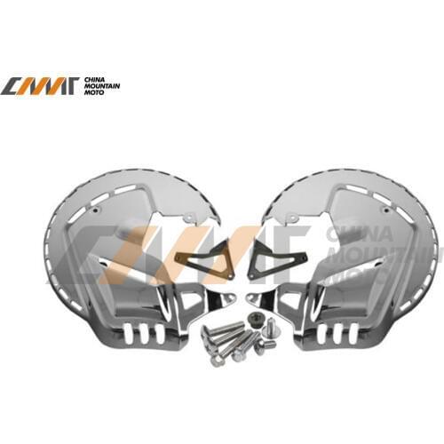 Front Brake Rotor Covers LED Ring Of Fire case for Honda GL1800 Gold wing 2001-2014 02 03 04 05 06 07 08 09 10 11 12 13