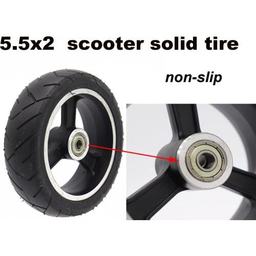 5.5 x 2 inch wheel Scooter Tire for electric scooter Wheelchair Wheel factory original Scooter wheels rubber and alloy