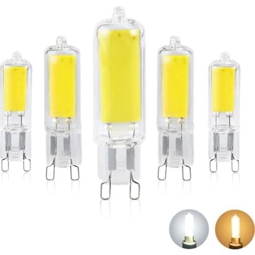 G9 LED 220V 230V COB Light Bulb 5W 7W 10W Glass Body Home Chandelier Spotlight Replace 20W 30W 40W Halogen Lamp Lampara LED
