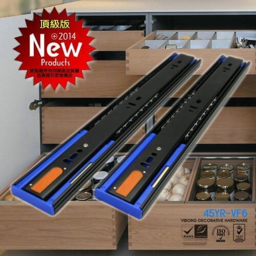 VIBORG 50CM 20" Top Quality Super Smooth&Quiet Extra-thick Full Extension Hydraulic Soft Close Ball Bearing Drawer Slides Runner