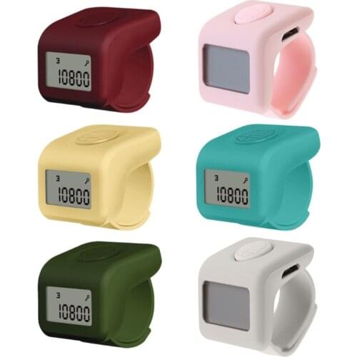 USB Charging Rotating Beads Counter Digital Counting Tool for Rolling Beads USB Charging Finger Counter for Pray