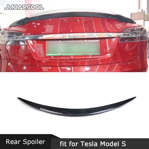 Carbon Fiber Rear Boot Spoiler for Tesla Model S Sedan 60 70 75 85 90 D P85D P90D P100D 2012 - 2019 RZ Style Trunk Wings